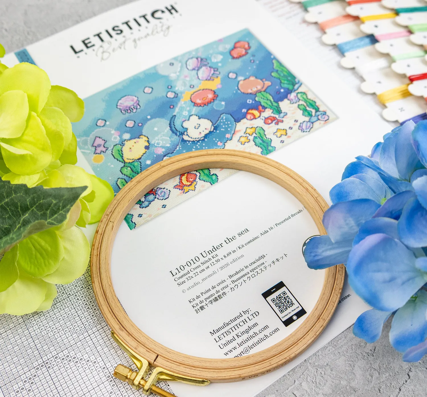 Leti Stitch L10-010 Under the Sea borduurpakket Aida