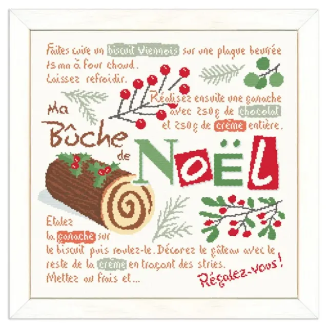 LiliPoints La bûche de Noël kruissteekpatroon kerst