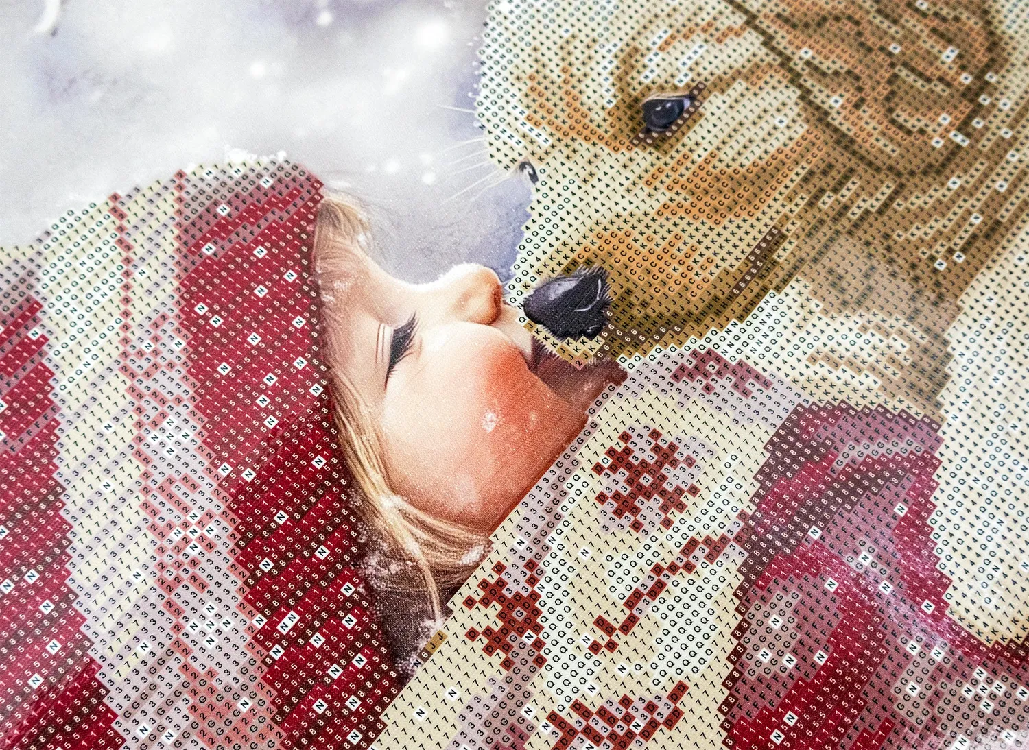 Dazzle Dots 480-992 Puppy Love diamond painting lijst 40x50