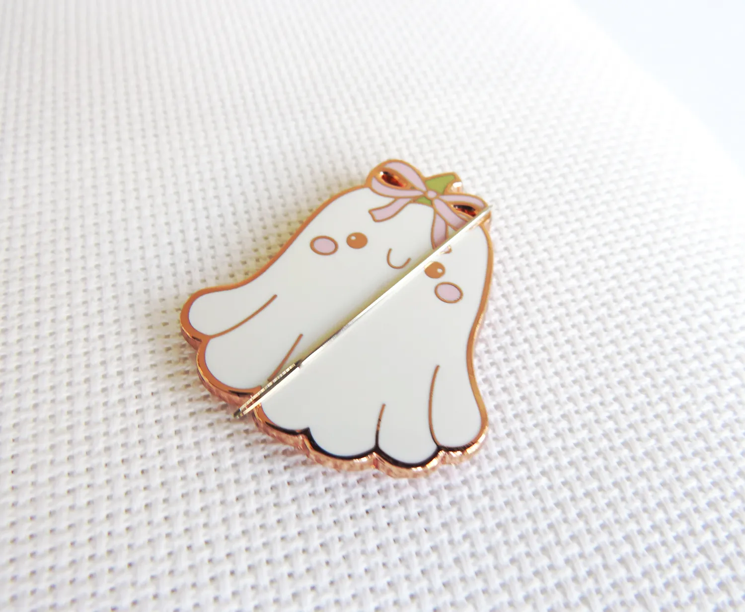 Leti Stitch Boo naaldenmagneet spookje met strik 35 mm