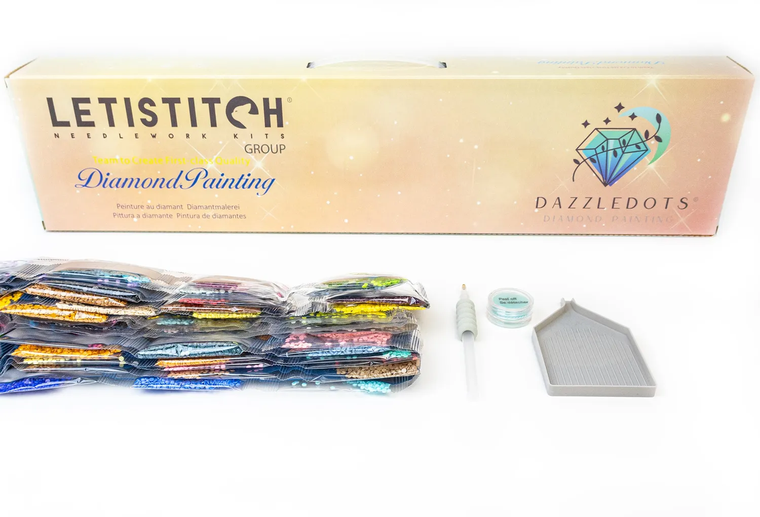 Leti Stitch Dazzle Dots LT11 Charmed Library diamond painting