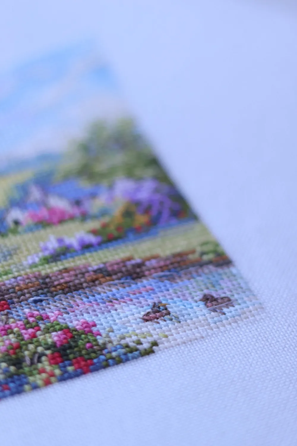 Merejka Spring borduurpakket 11,5x11,5 bloemen