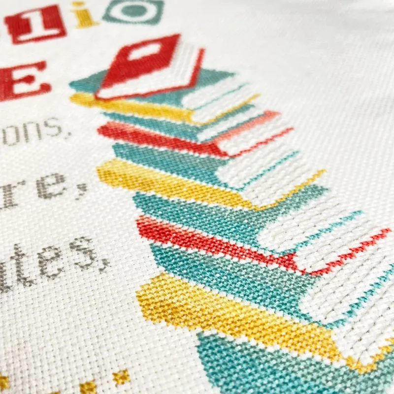 LiliPoints Bibliothèque Bag borduurpatroon tas