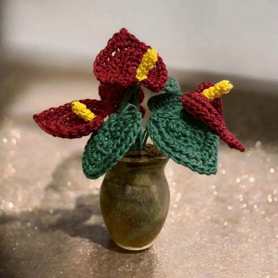 Leijns Creative Greenhouse Anthurium haakpatroon flamingoplant
