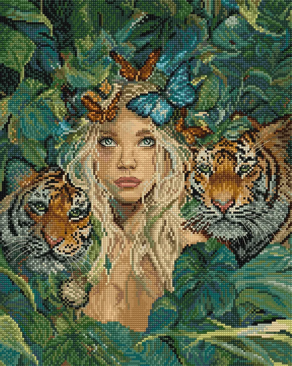 Leti Stitch L9974 Nature’s Muse borduurpakket 23x29 cm