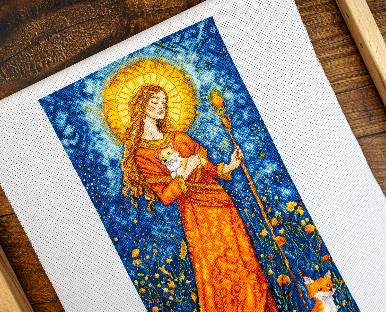 Leti Stitch LI 55-00 Goddess of the Autumn borduurpakket herfst