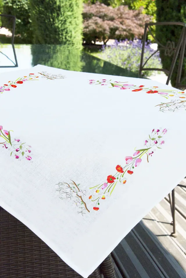 SEG Brodélia Fleurs d'Été tafelloper borduurpakket