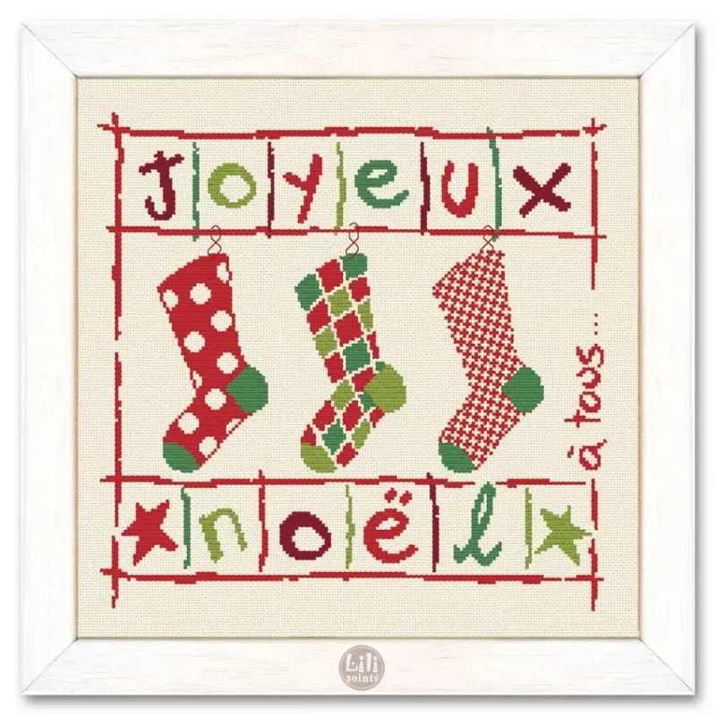 LiliPoints Christmas Stockings borduurpatroon kerst