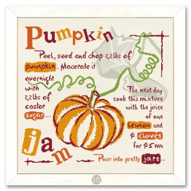 LiliPoints Pumpkin Jam borduurpatroon herfst telpatroon