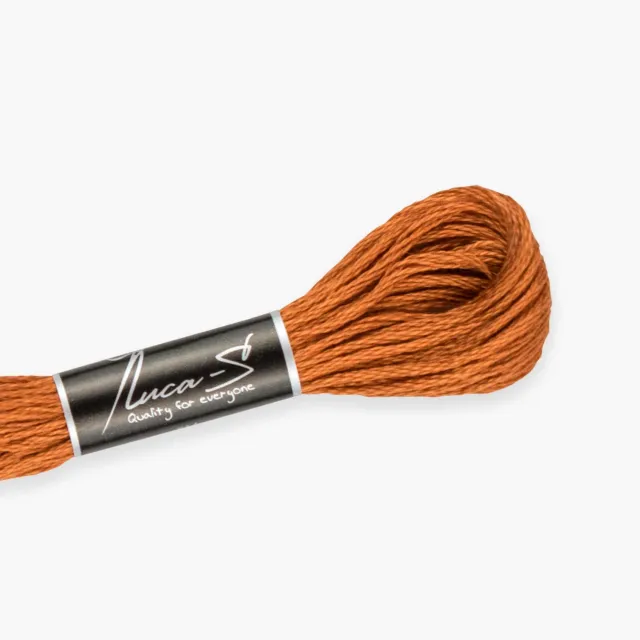 Leti Stitch Luca-S 395 splijtgaren 8m DMC 921 koper