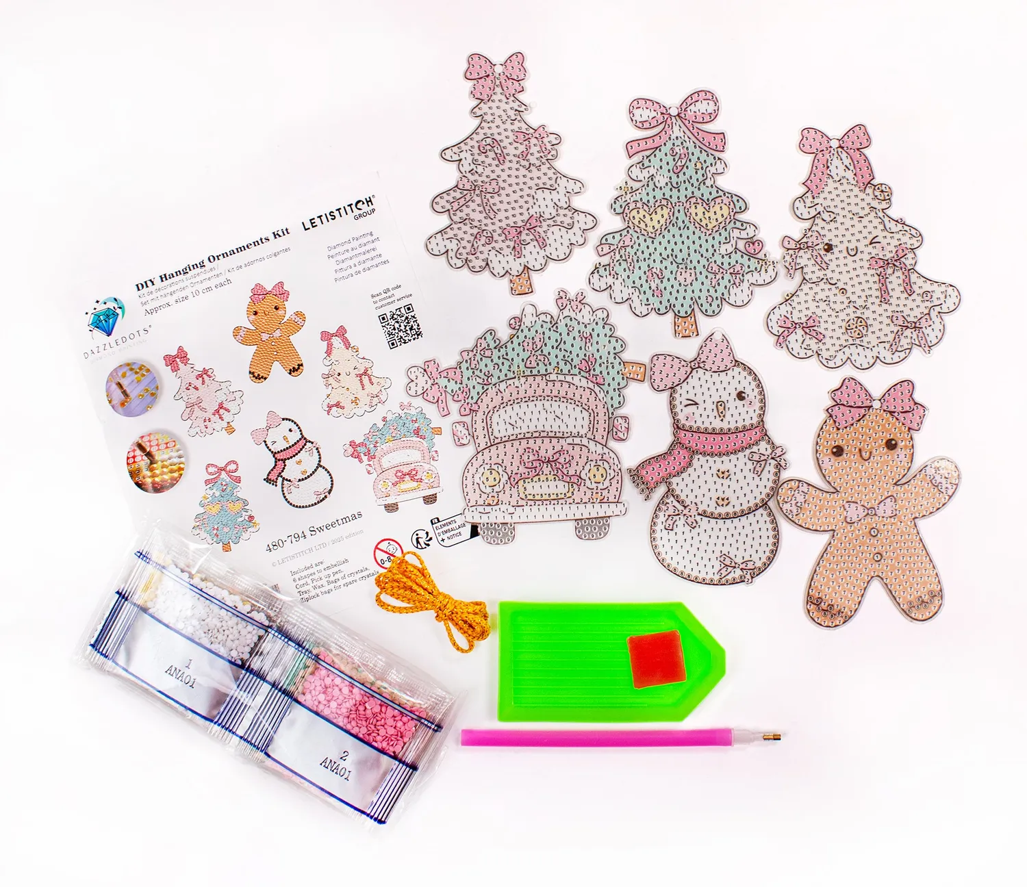 Leti Stitch 480-794 Sweetmas Ornaments diamond painting 6x10 cm