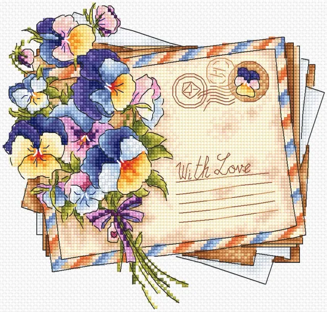 Leti Stitch With Love PDF borduurpatroon 104x99 bloemen download