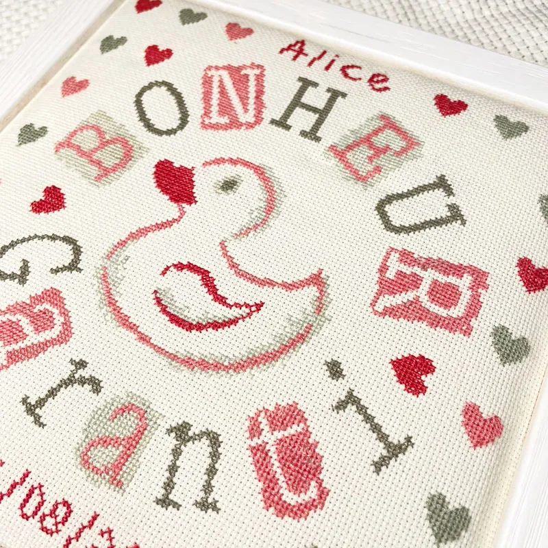 LiliPoints Happiness Guaranteed borduurpakket 19 cm