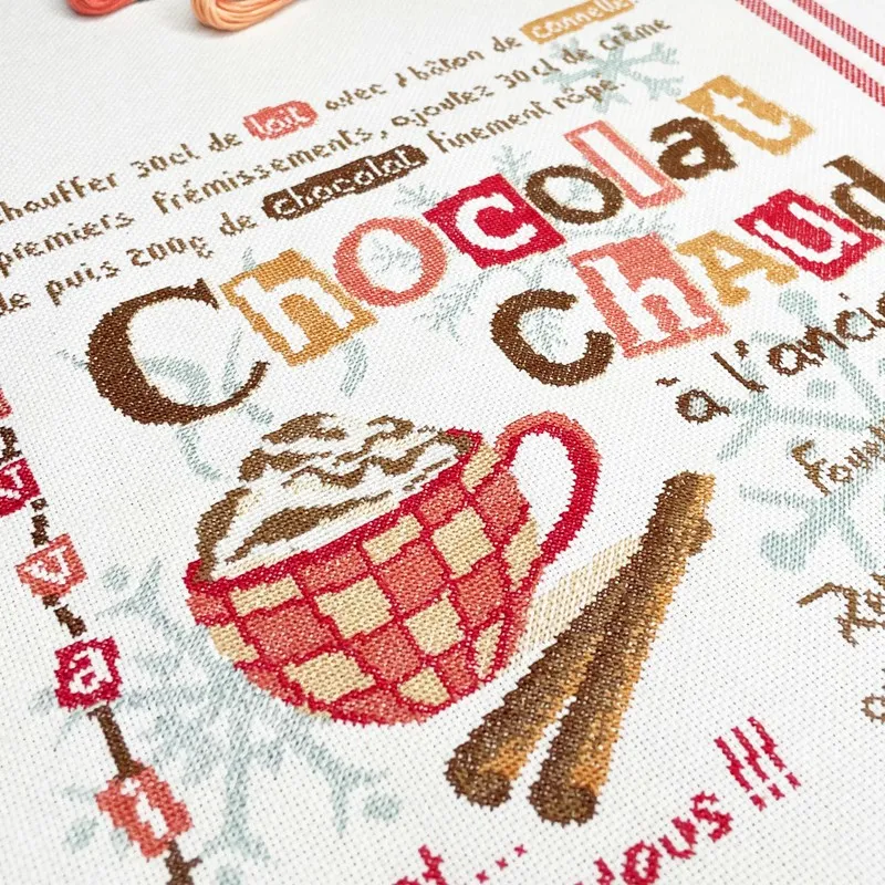 LiliPoints Chocolat Chaud borduurpatroon 195 steken