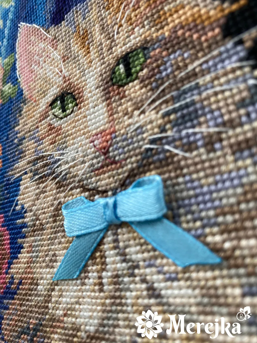 Merejka Rosie borduurpakket 22,5x30cm parels lint