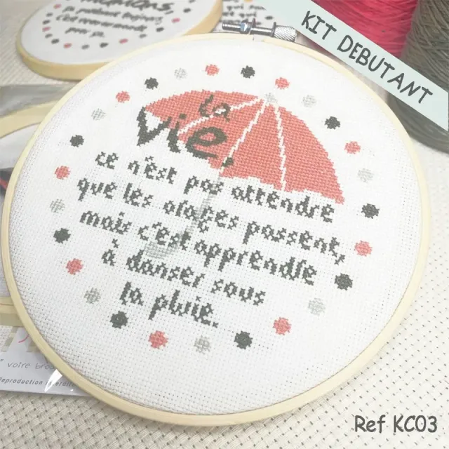 LiliPoints La vie borduurpakket beginners 13 cm