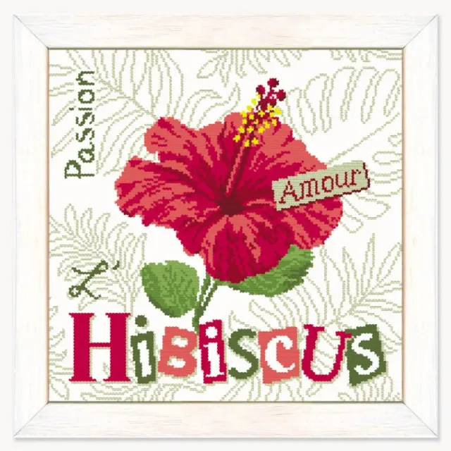 LiliPoints L'hibiscus kruissteekpatroon bloem
