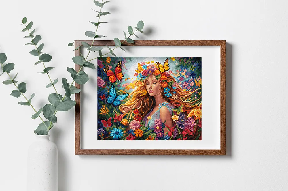 Leti Stitch L8223 Seasons Summer borduurpakket 37x30 cm