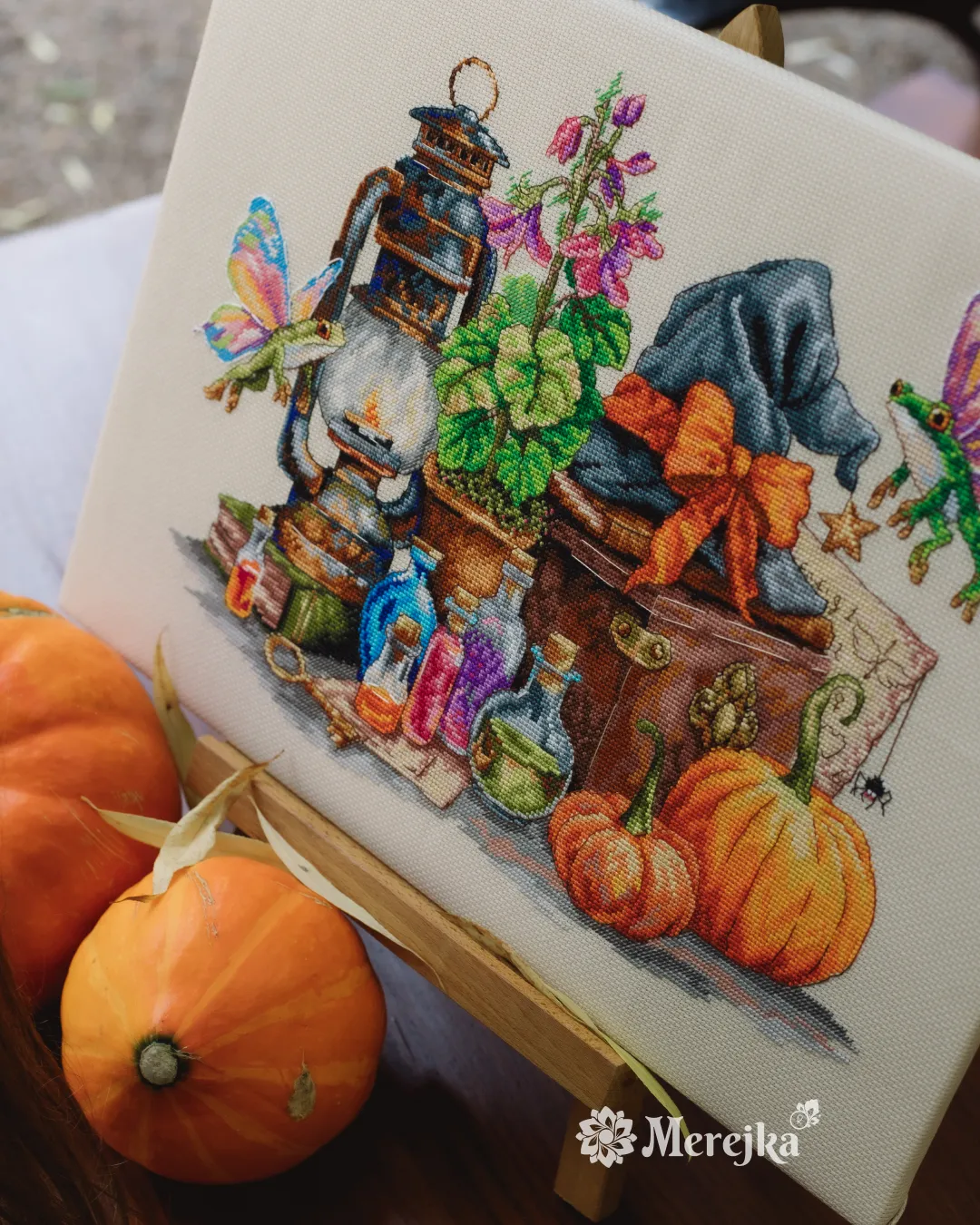 Merejka Magic Mischief borduurpakket 33x27 cm herfst