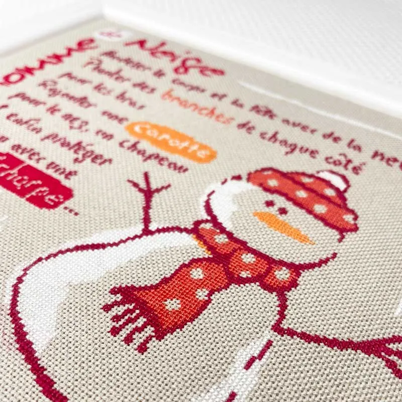 LiliPoints Mister Snowman borduurpatroon 207 steken
