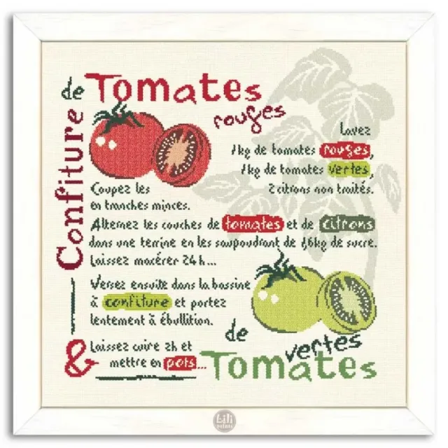 LiliPoints Tomato Jam kruissteekpatroon tomaten