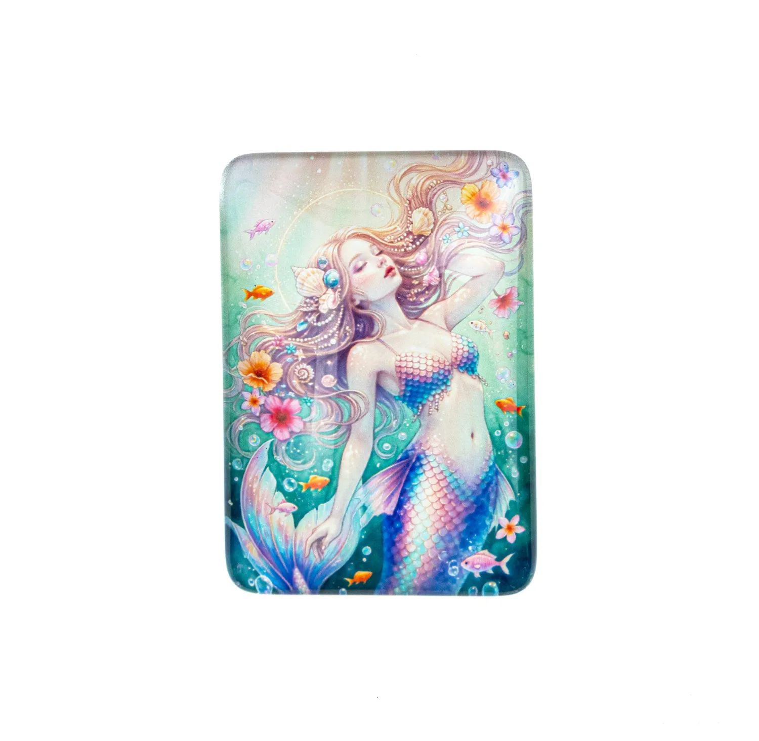 Leti Stitch Mermaid magneet koelkast 6,5x4,5 cm