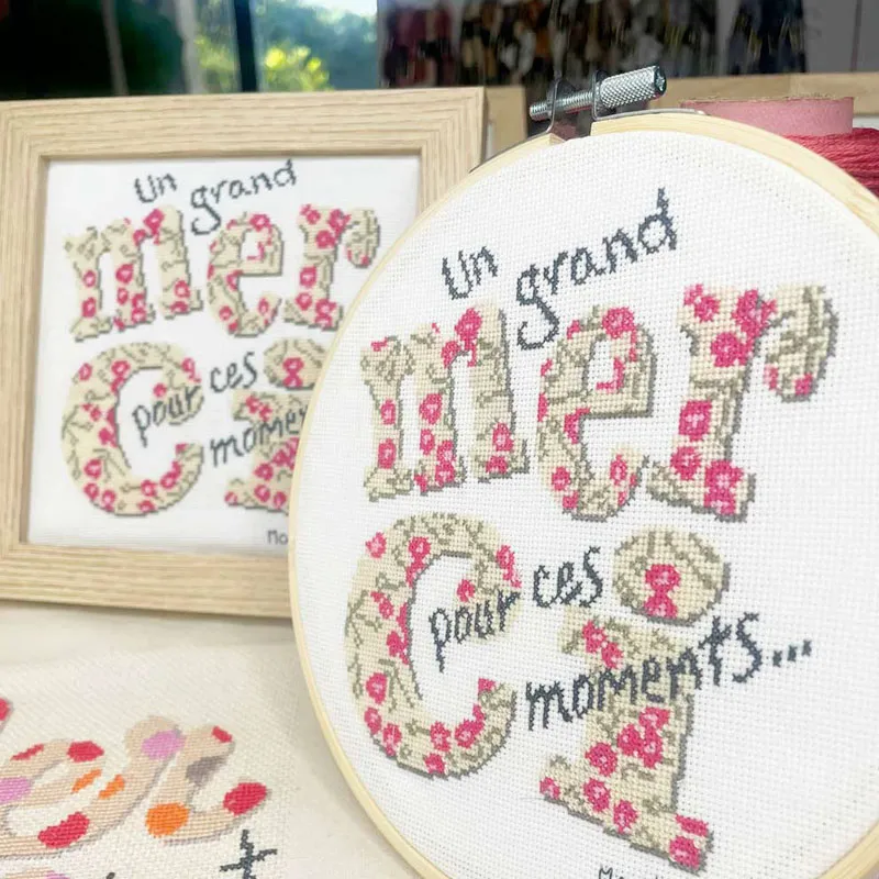 LiliPoints Merci 01 borduurpatroon 101 steken