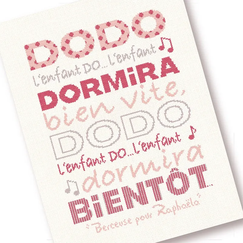 LiliPoints Baby Blanket Dodo borduurpatroon deken alfabet
