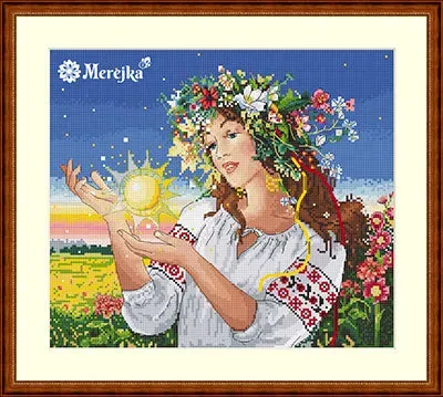 Merejka Dawn borduurpakket 26,5x23 vrouw