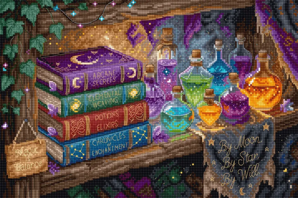 Leti Stitch L10-020 borduurpakket Arcane Secrets 29x20 cm
