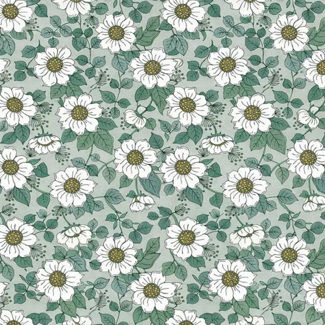 SEG Collection Privée Anémones Vertes stofcoupon 3x1,6m groen