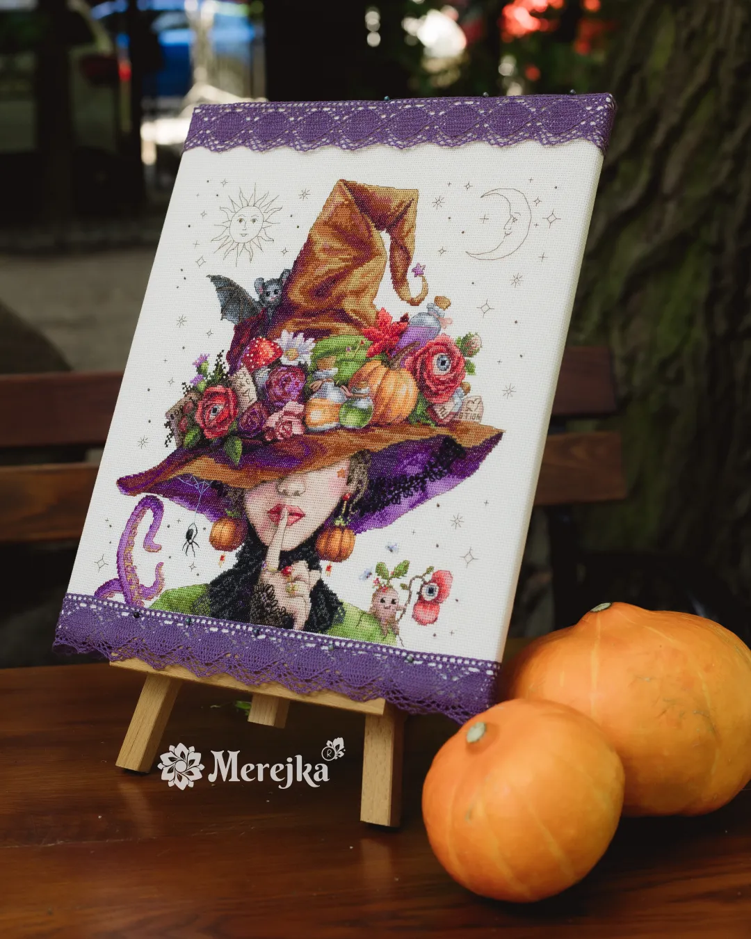 Merejka Hush It`s Magic borduurpakket 30x30 herfst