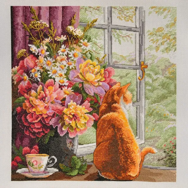 Merejka Summer Afternoon borduurpakket kat 40 kleuren