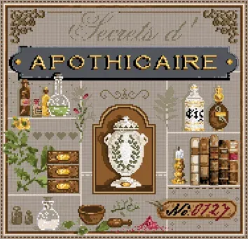 Madame la Fée Secrets dApothicaire Kit 121 borduurpakket linnen-aida