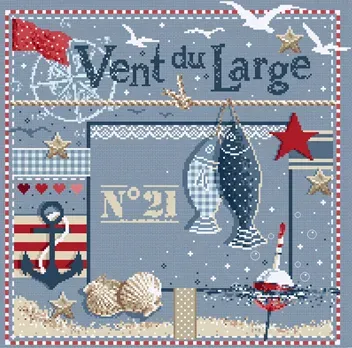 Madame la Fée Vent du Large 196 borduurpatroon 2 fiches