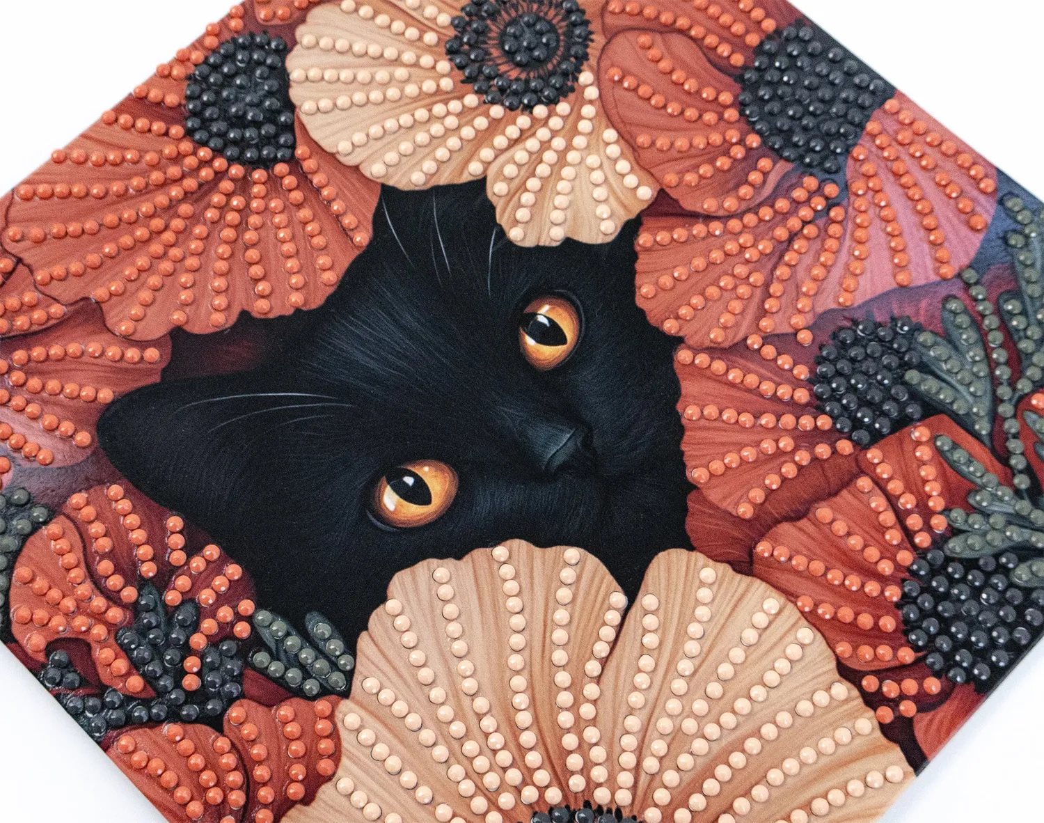 Dazzle Dots 481-517 Poppy Eyes diamond painting kaart 18cm
