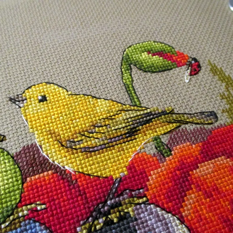Merejka Summertime borduurpakket 20x20 cm bruin