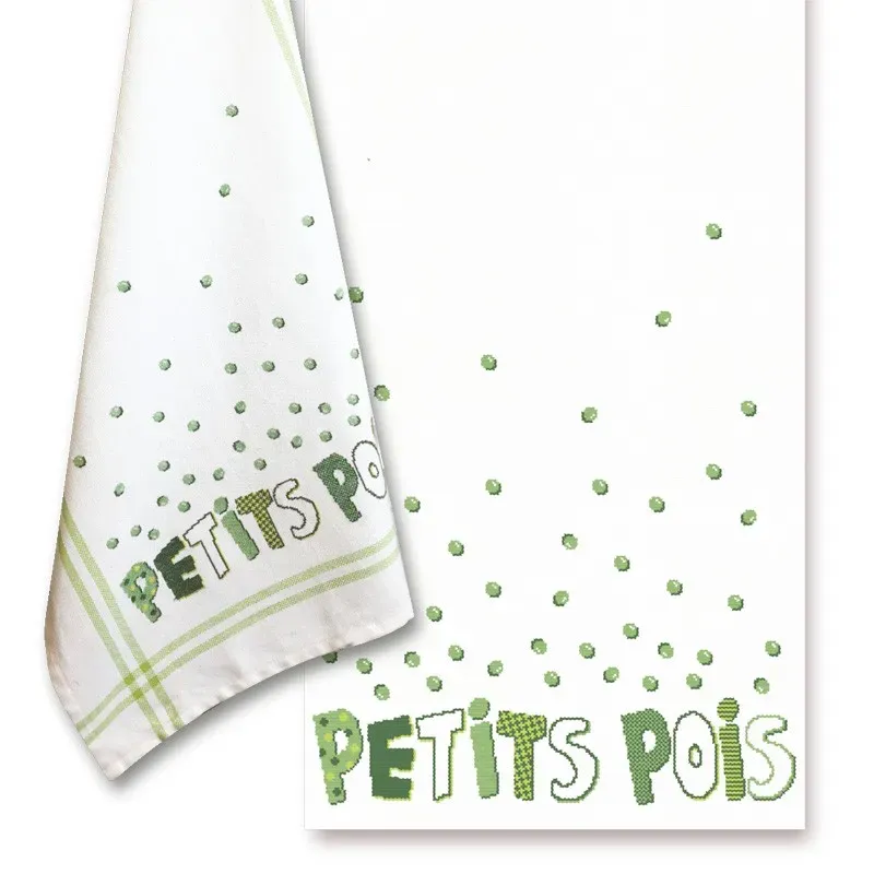 LiliPoints Peas borduurpatroon erwten 219 x 258