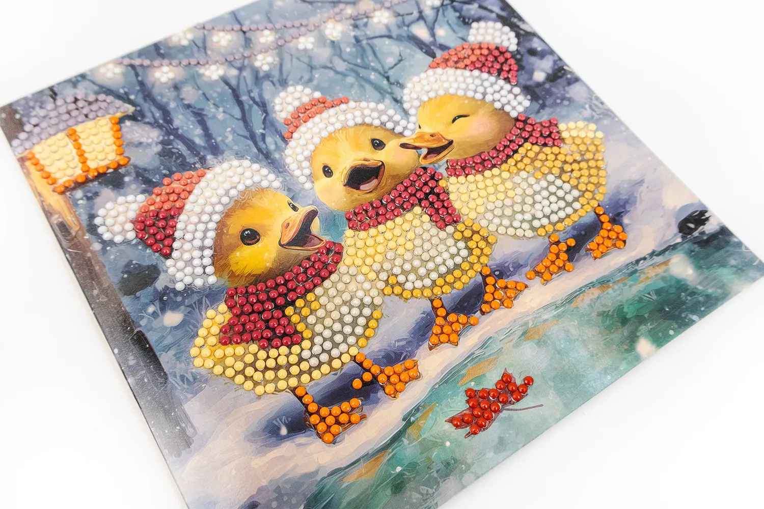 Dazzle Dots 481-500 Holiday Ducklings diamond painting kaart