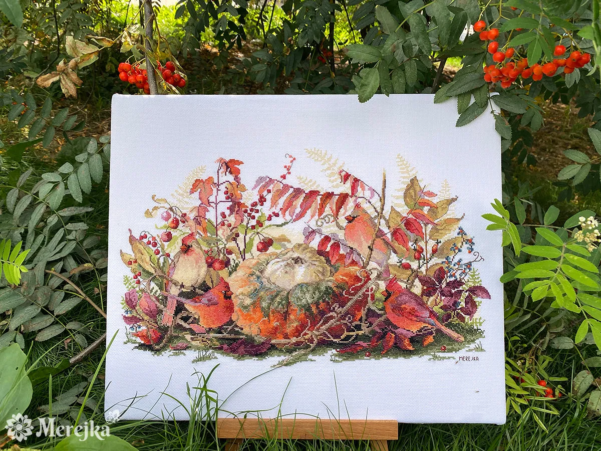 Merejka Rhapsody in Red borduurpakket 26x43 rood