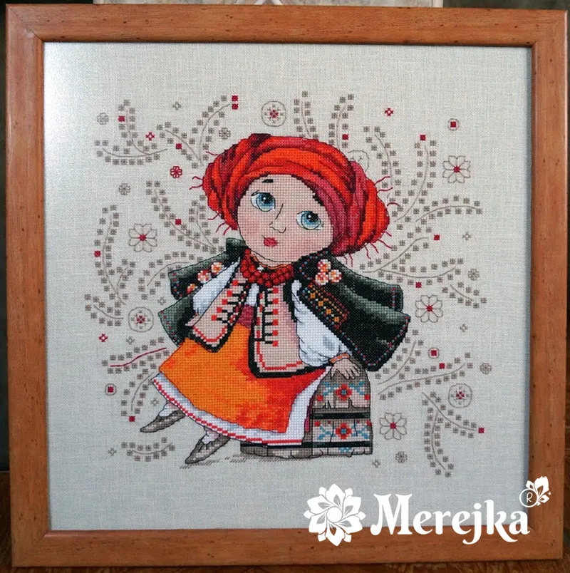 Merejka On the Dowry borduurpakket ecru 25 kleuren