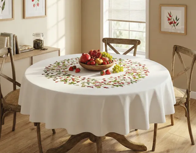 Margot Broderie Fruits Rouges tafelkleed borduurpakket