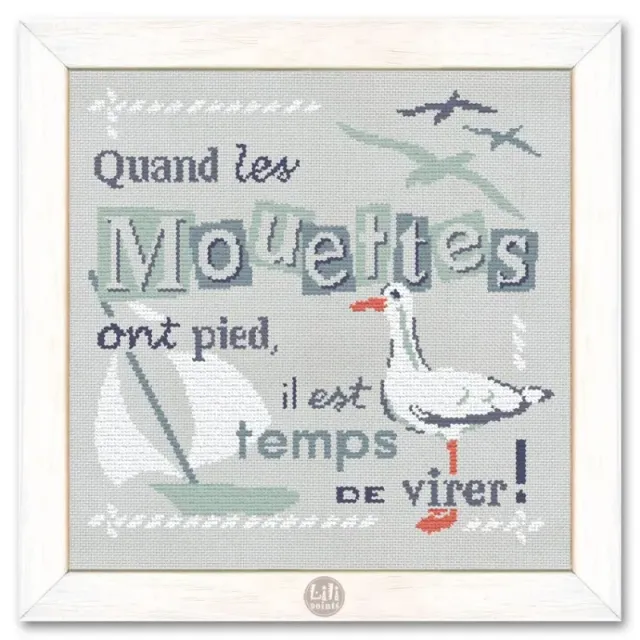 LiliPoints When the seagulls borduurpatroon 148x148