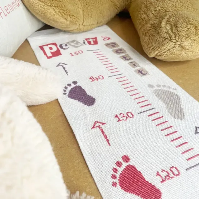 LiliPoints Baby growth chart groeimeter patroon alfabet