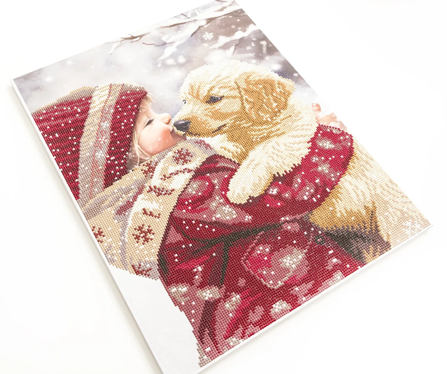 Dazzle Dots 480-992 Puppy Love diamond painting lijst 40x50