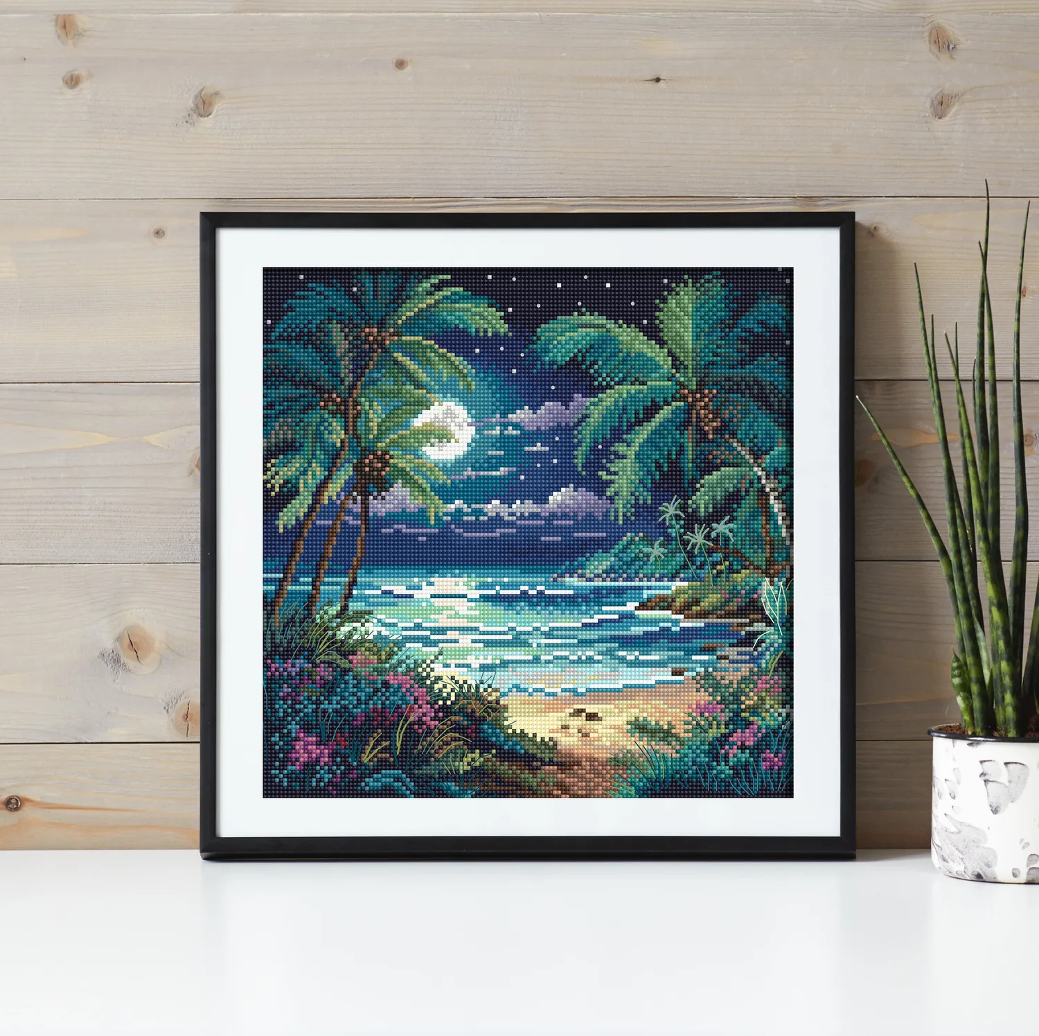 Leti Stitch L450 Night Paradise telpatroon borduren 130x130