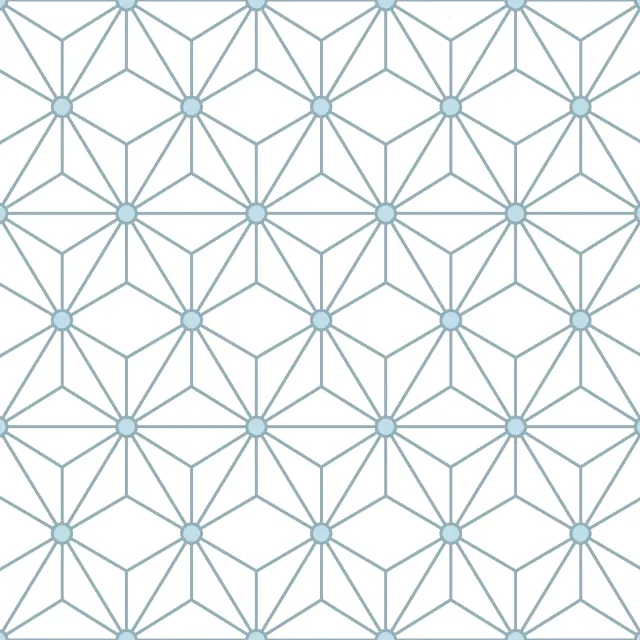 SEG Collection Privée Asanoha Bleu Givré stof 3x1,6 m