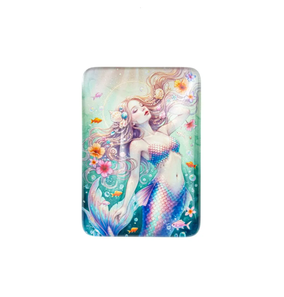 Leti Stitch Mermaid magneet koelkast 6,5x4,5 cm