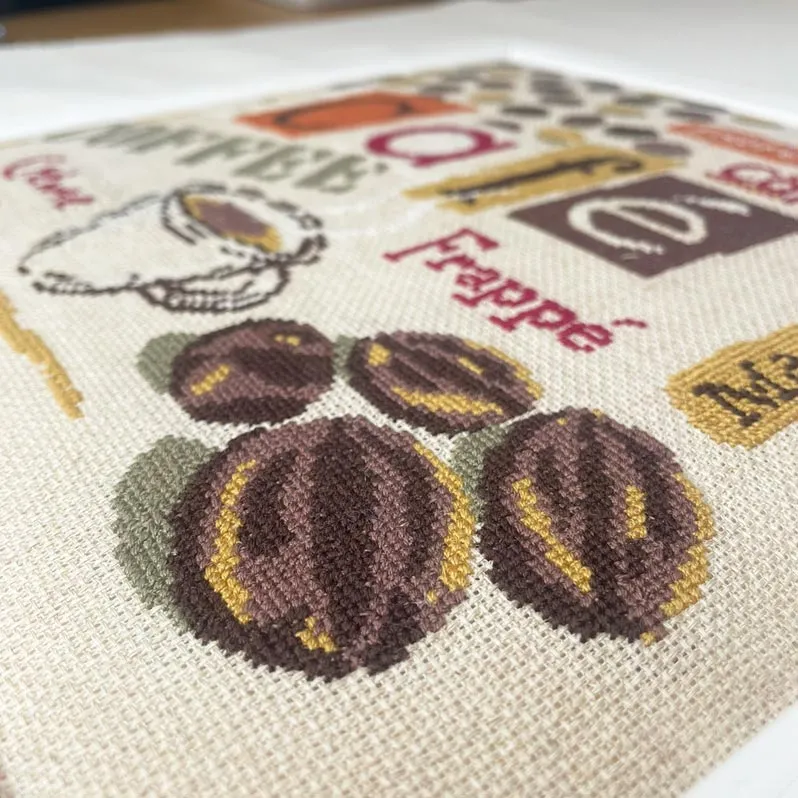 LiliPoints Coffee borduurpatroon koffie 2 versies
