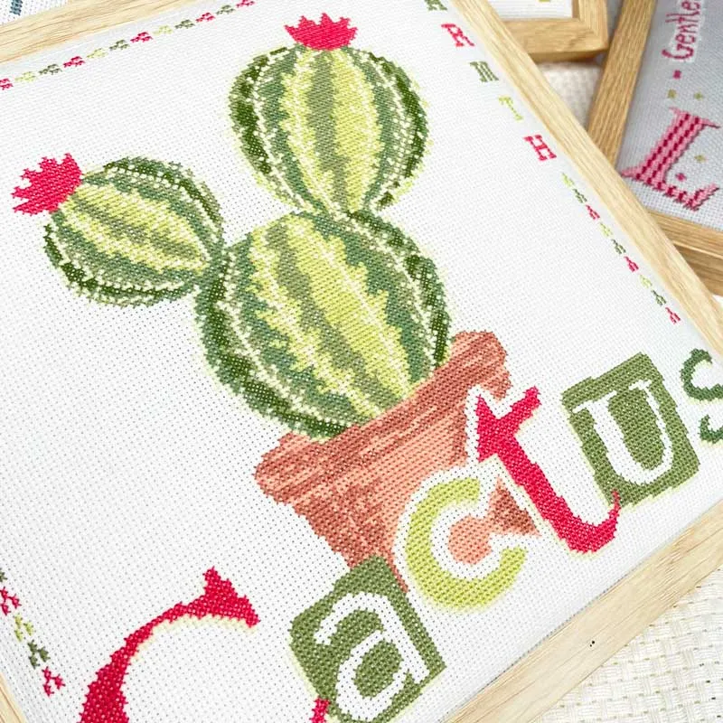LiliPoints Cactus borduurpatroon vetplanten 148x152